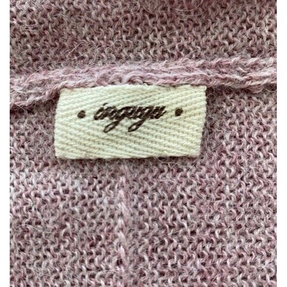 Ingugu Knit Shrug Fine Baby Alpaca Wool Cocoon Cardi Ballerina Pink Delicate S/M - Picture 7 of 8